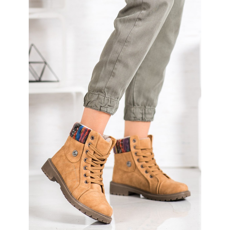 Modne Traperki MCKEYLOR brązowe 2