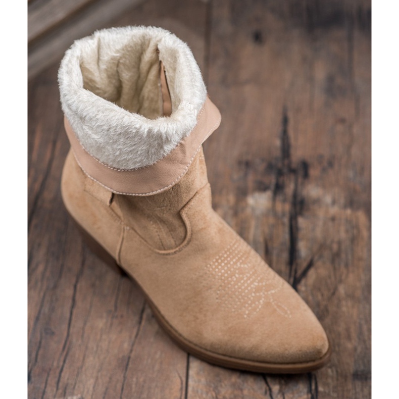 Seastar Wsuwane Kowbojki Ze Wzorem brązowe 1