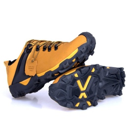 Trapery Trekkingowe Skóra Nat 399 Camel brązowe 2