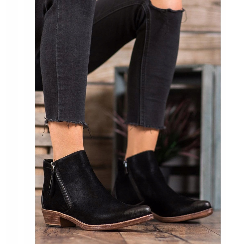 Kylie Kowbojki Na Suwak czarne 2