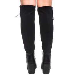 Kozaki Na Słupku ES8515 Czarny czarne 1