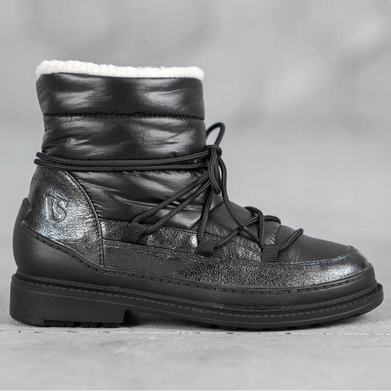 Vices Tekstylne Śniegowce czarne 1