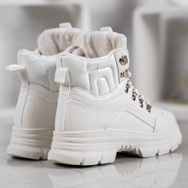 SHELOVET Ocieplane Sneakersy białe 3