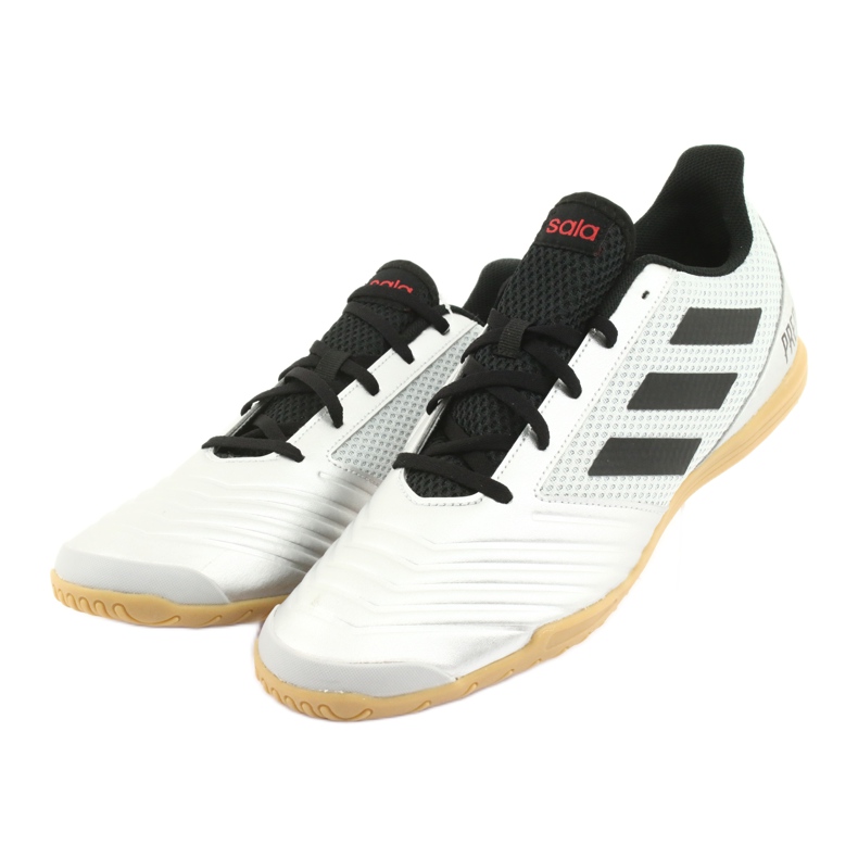 Buty halowe adidas Predator 19.4 In M F35630 srebrny 2