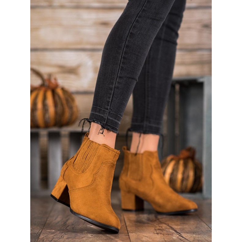 Nio Nio Sztyblety Na Obcasie brązowe 2