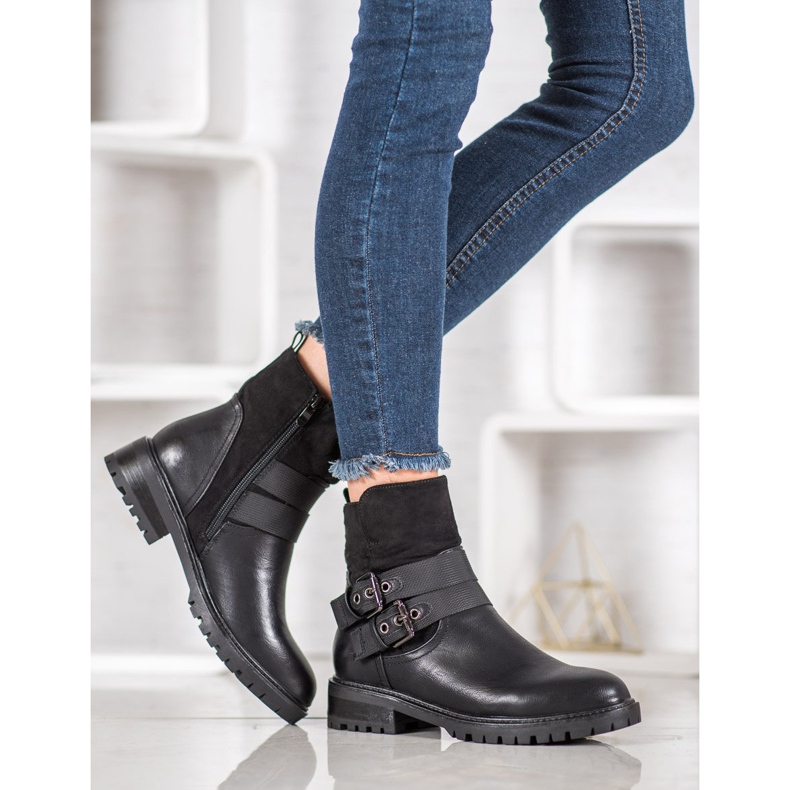 Erynn Workery Ze Sprzączką czarne 1