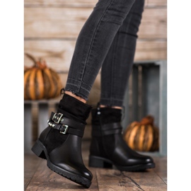 Super Mode Workery Z Perełkami czarne 1