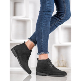 Goodin Wygodne Zamszowe Botki czarne 2