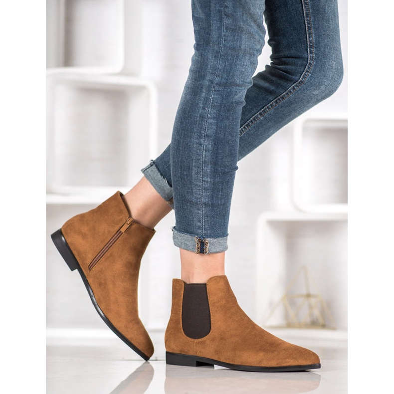 Marquiz Botki W Szpic brązowe 2