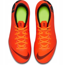 Buty piłkarskie Nike Mercurial Vapor 12 Club Mg Jr AH7350-810 pomarańczowe pomarańczowe 1