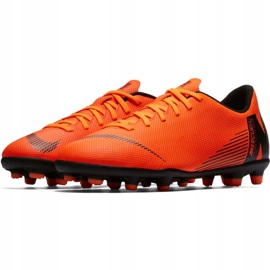 Buty piłkarskie Nike Mercurial Vapor 12 Club Mg Jr AH7350-810 pomarańczowe pomarańczowe 2