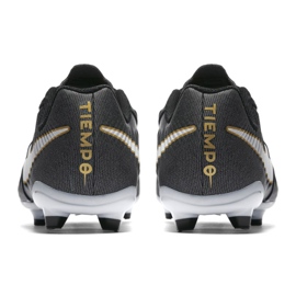 Buty piłkarskie Nike Tiempo Iv Fg Jr 897725-002 czarne czarne 3