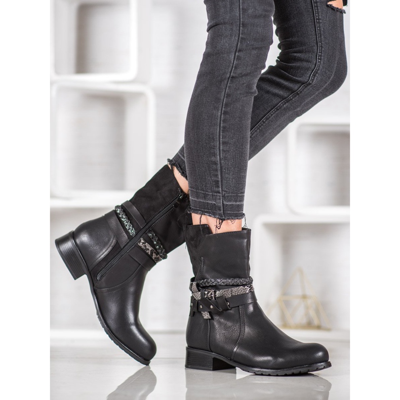 Super Mode Wysokie Workery czarne 1