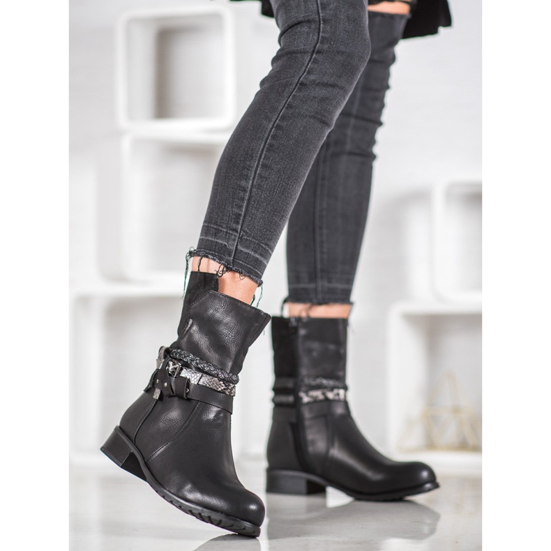 Super Mode Wysokie Workery czarne 2