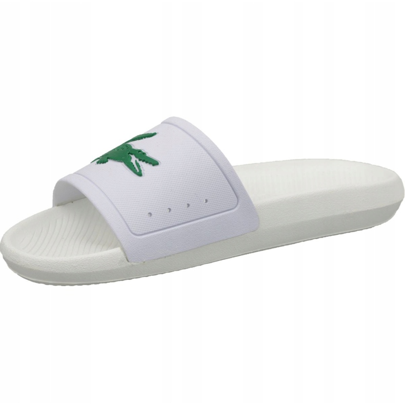 Klapki Lacoste Croco Slide 119 3 W 737CFA0005082 białe 1