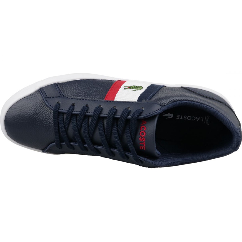 Buty Lacoste Lerond 119 M 737CMA00457A2 białe czerwone granatowe 2