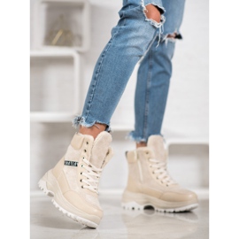 Bella Paris Ocieplane Sneakersy brązowe 1