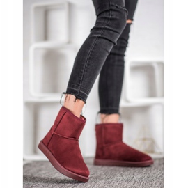 SHELOVET Klasyczne Mukluki czerwone 2