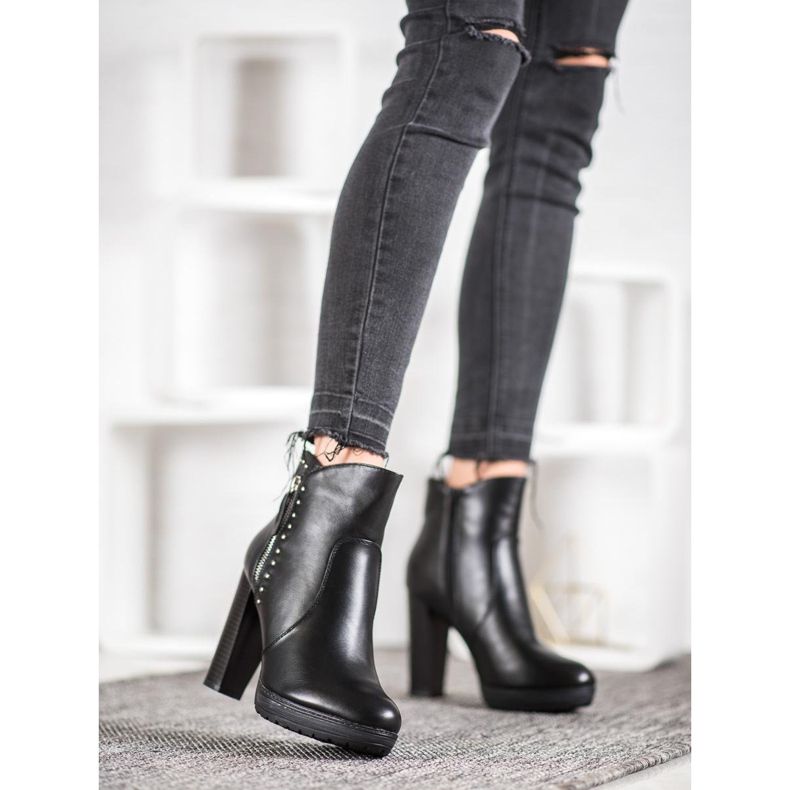 Kayla Botki Na Słupku czarne 1