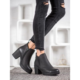 J. Star Botki Na Obcasie czarne 2