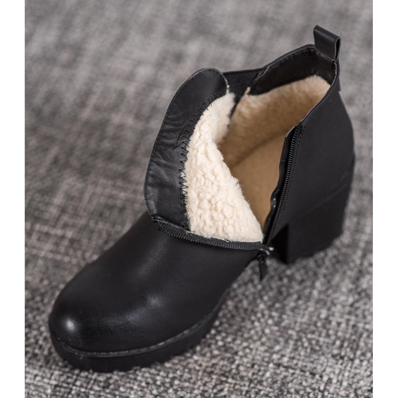 J. Star Botki Na Obcasie czarne 1