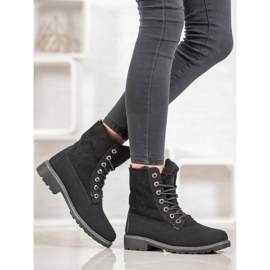 SHELOVET Czarne Traperki 2