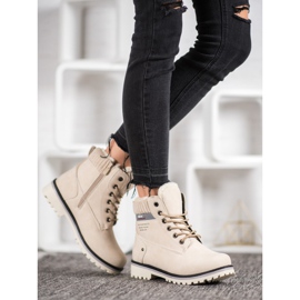 SHELOVET Traperki Z Suwakiem brązowe 1