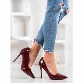 Small Swan Lakierowane Szpilki czerwone 1