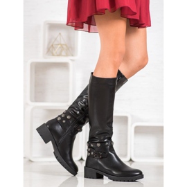 Gogo Oficerki Z Dżetami czarne 2