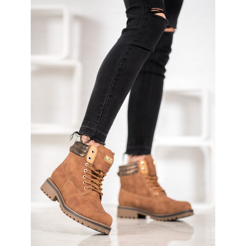 SDS Camelowe Traperki brązowe 2