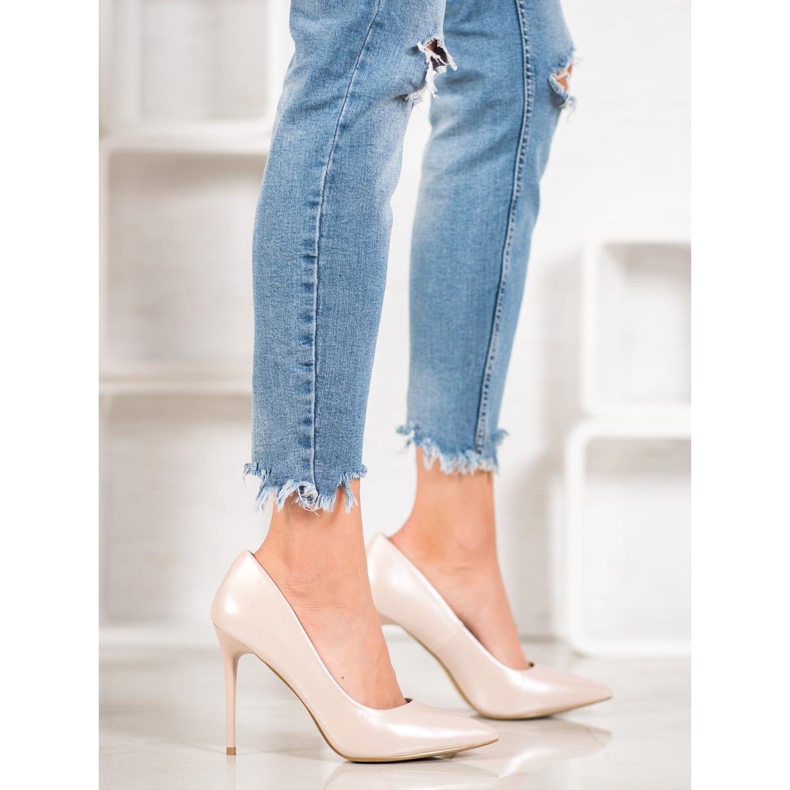 Goodin Modne Szpilki brązowe 1