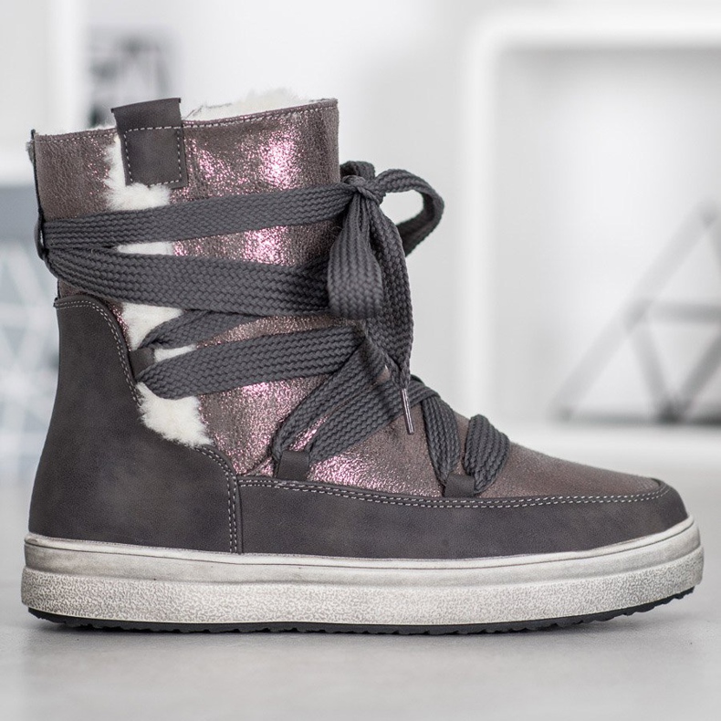 SDS Ciepłe Śniegowce szare 2