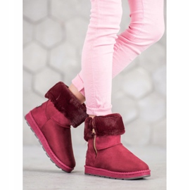 Bona Mukluki Z Wywijaną Cholewką czerwone wielokolorowe 1