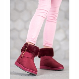 Bona Mukluki Z Wywijaną Cholewką czerwone wielokolorowe 2