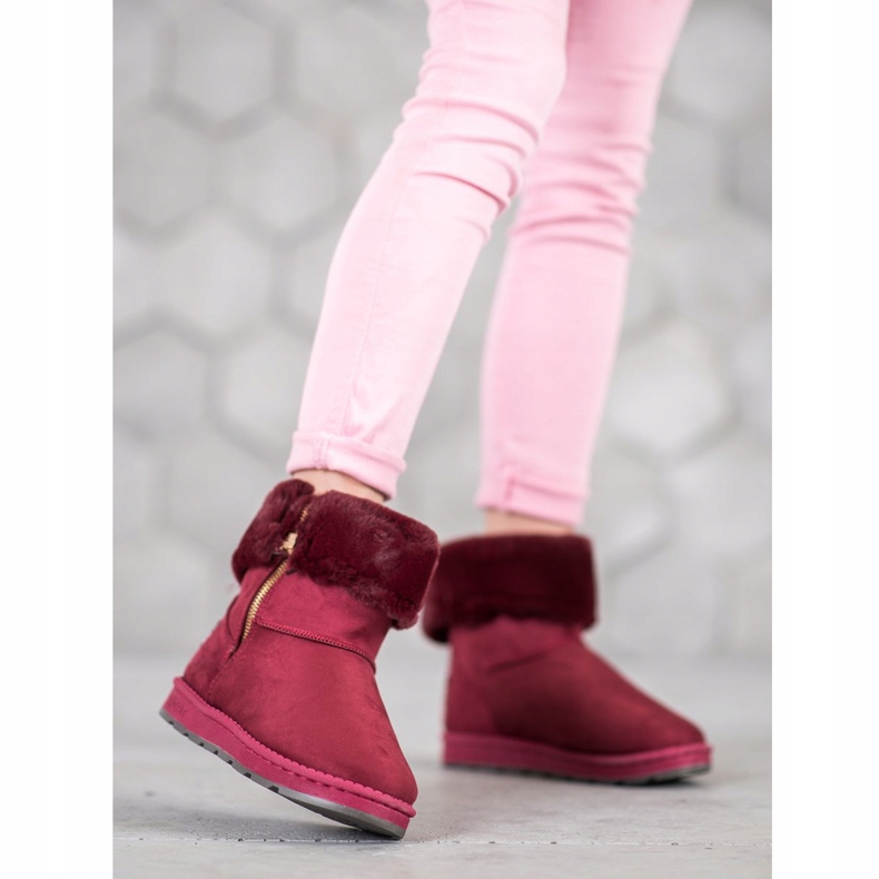 Bona Mukluki Z Wywijaną Cholewką czerwone wielokolorowe 2