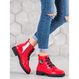 Sergio Leone Botki Z Aplikacją czerwone 1