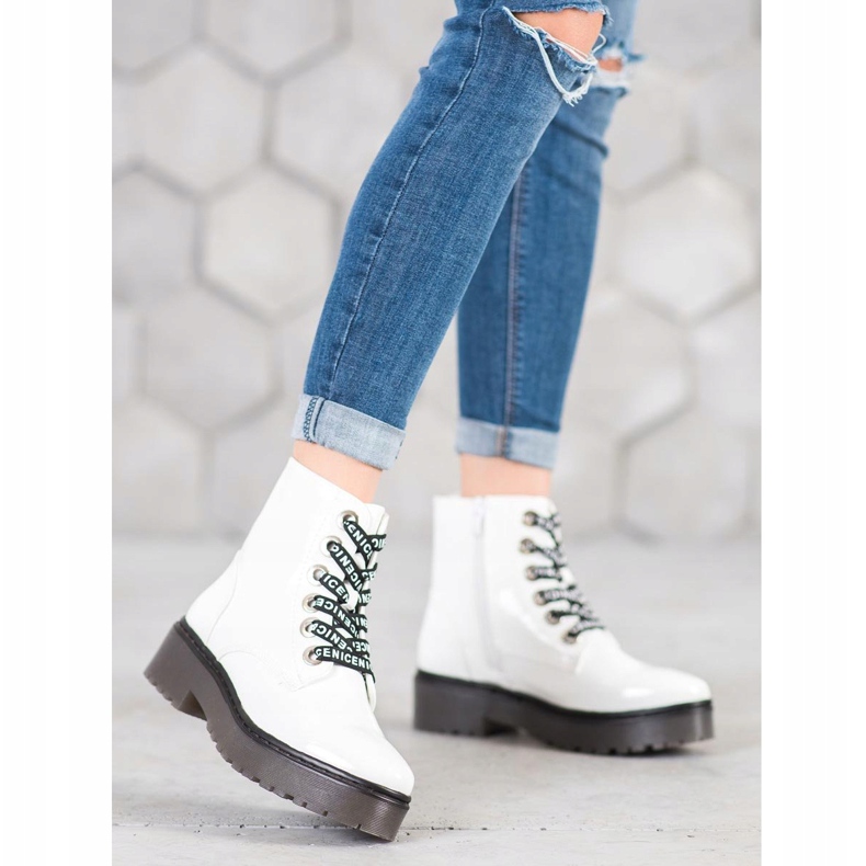 Sergio Leone Białe Buty Na Platformie 2