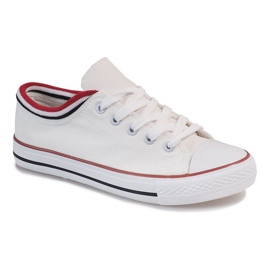 Kremowe trampki B82-4 wielokolorowe 1