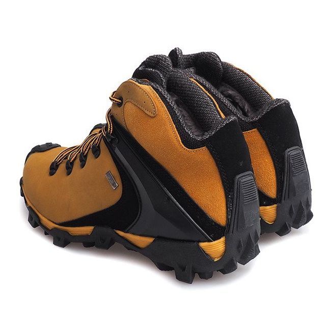 Ocieplane Wysokie Trekkingi 901P Camel brązowe 2