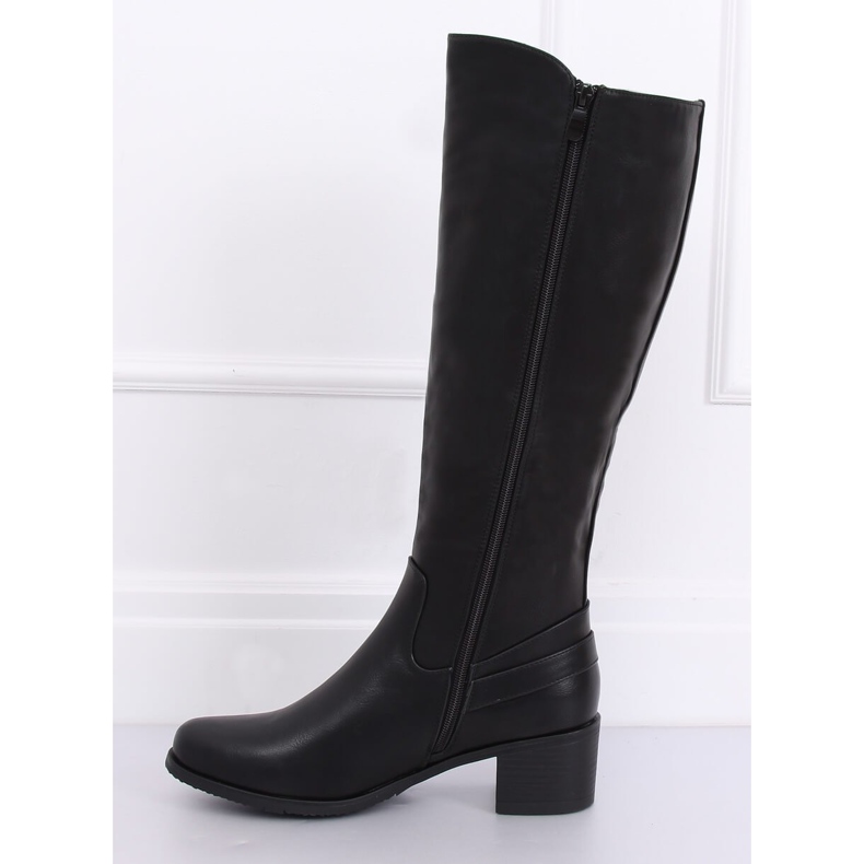 Oficerki na obcasie czarne CH1961 Black Ii Gatunek 1