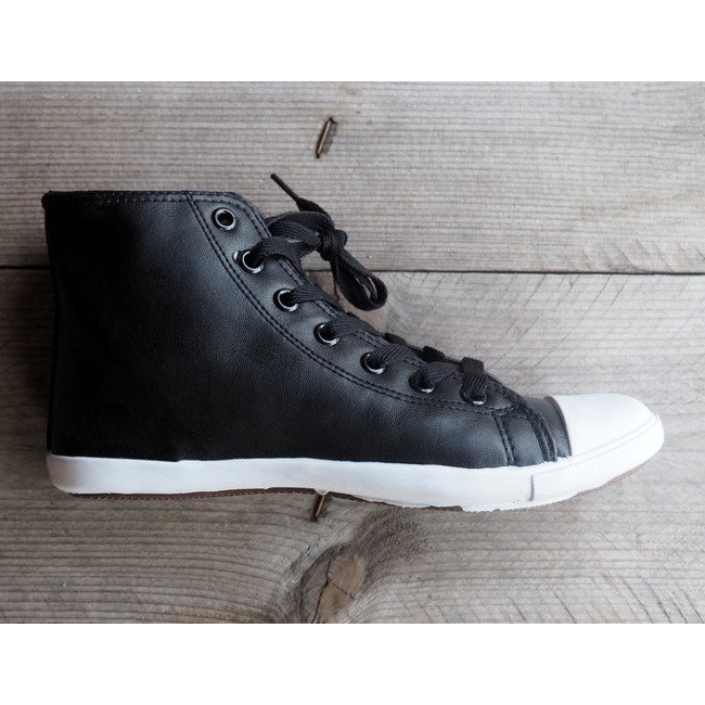 Wysokie Trampki 9805 Czarny czarne 1