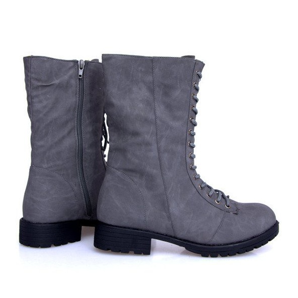 Ocieplane Trapery Militarne C7-1 Szary szare 2