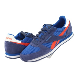 Buty Reebok Royal Cl Jogger M V68437 niebieskie pomarańczowe 4