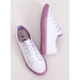 Trampki damskie ombre biało-fioletowe E3508 Purple białe 1