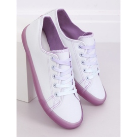 Trampki damskie ombre biało-fioletowe E3508 Purple białe 4