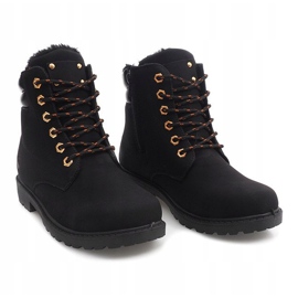 Ocieplane Timberki Trapery BED01 Czarny czarne 1