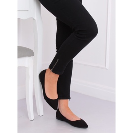 Baleriny w szpic czarne A822 Black 1