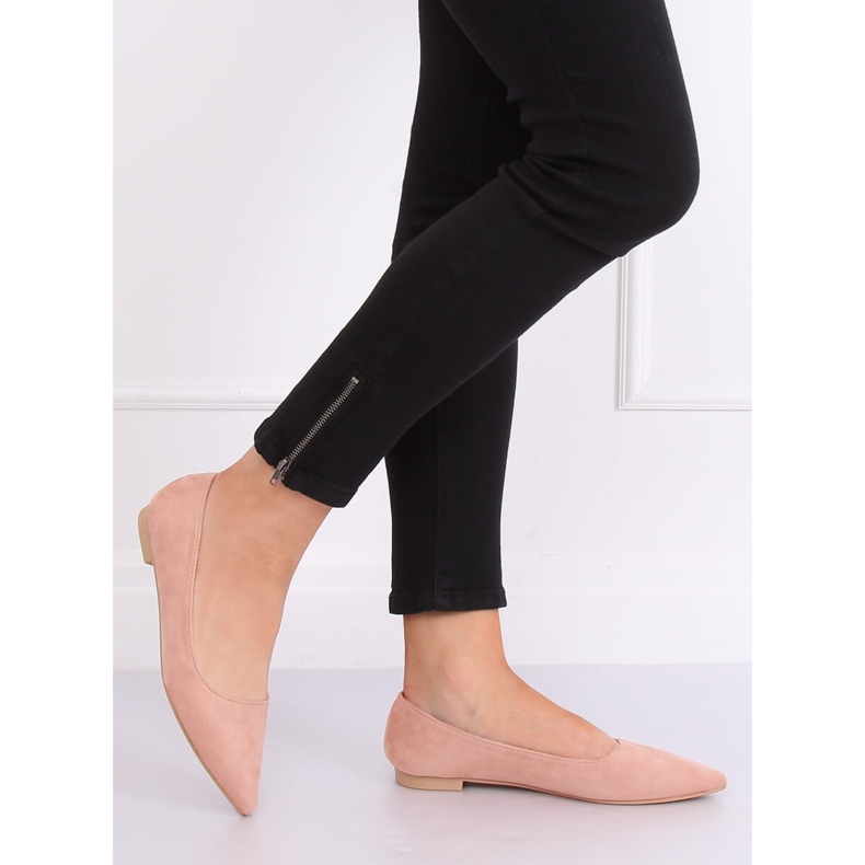 Baleriny w szpic różowe A822 Pink 1