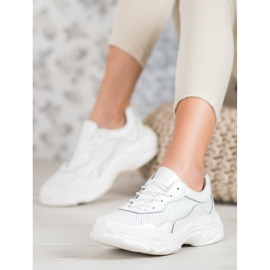 Goodin Białe Skórzane Sneakersy 1