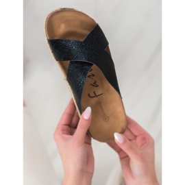 Goodin Wygodne Czarne Klapki 1